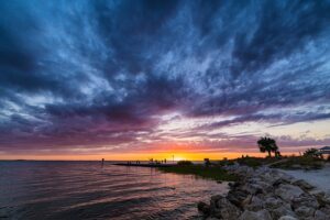 cypress point park sunset